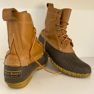 Women’s LL Bean Boots, 8” tan/brown